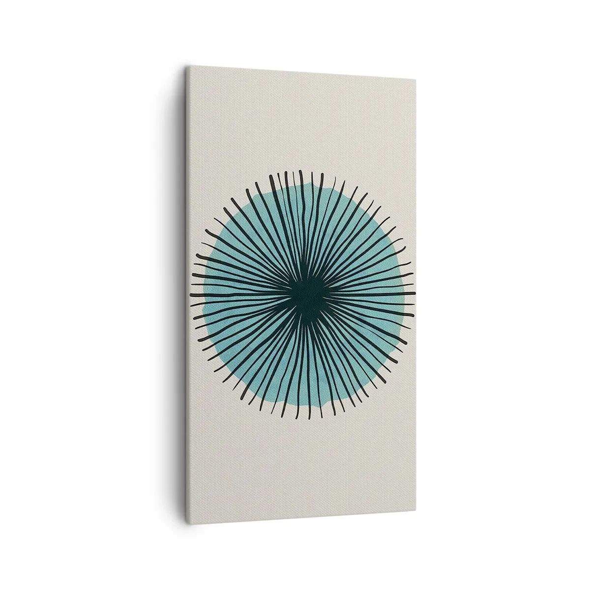 Schilderen op canvas - Stralend in het blauw - 45x80 cm