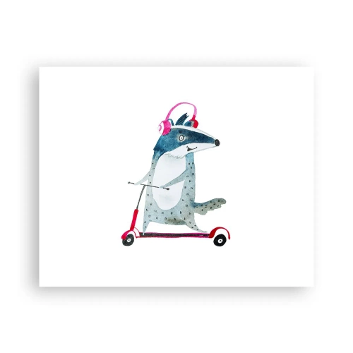 Poster - Badger vreugde - 50x40 cm