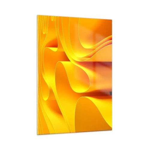 Schilderen op glas - Als de golven van de zon - 50x70 cm