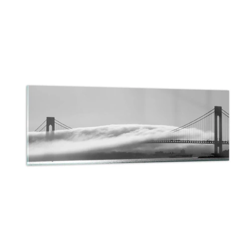 Schilderen op glas - Vaar door de Golden Gates - 90x30 cm