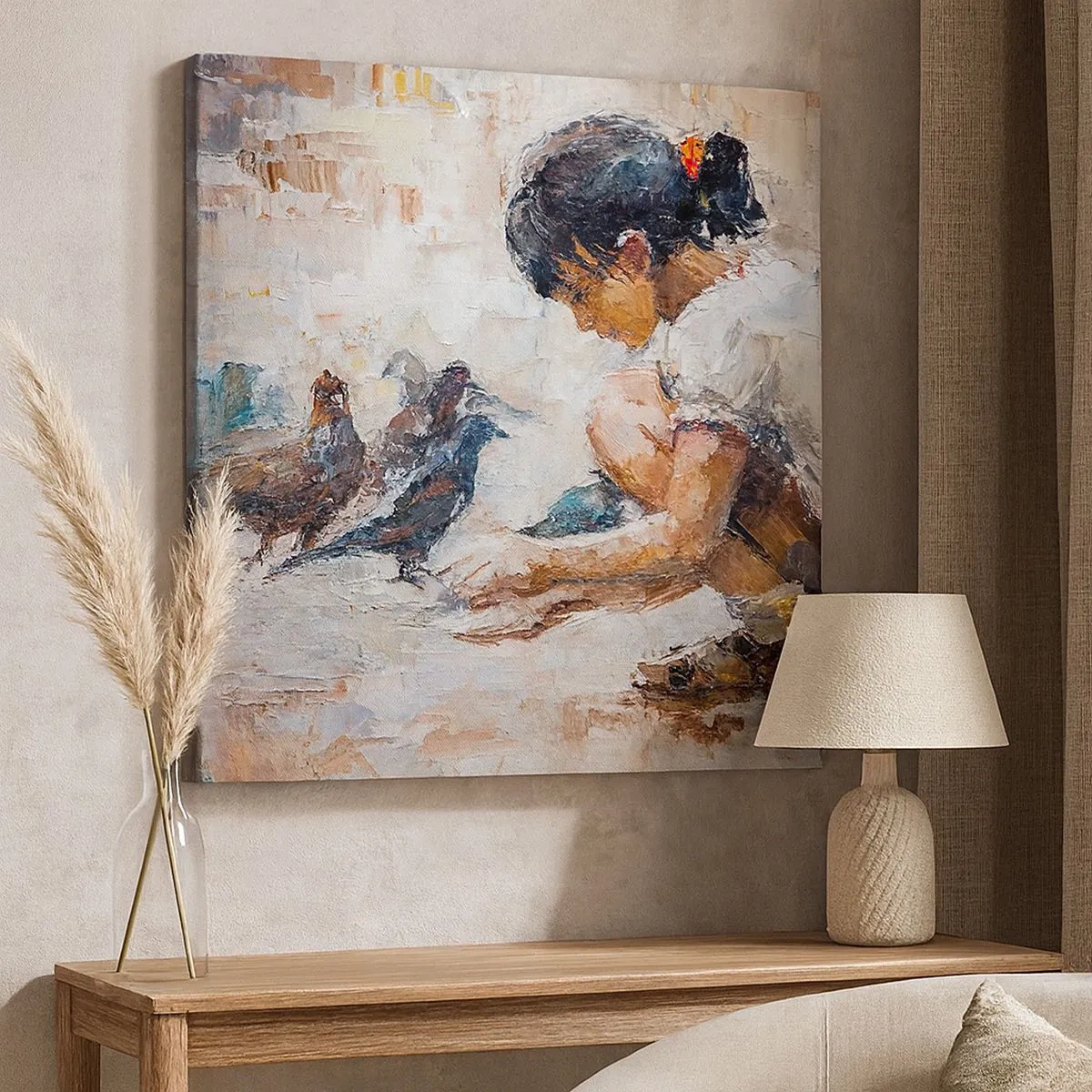 Schilderen op canvas - De kleintjes en de leukste - 30x30 cm