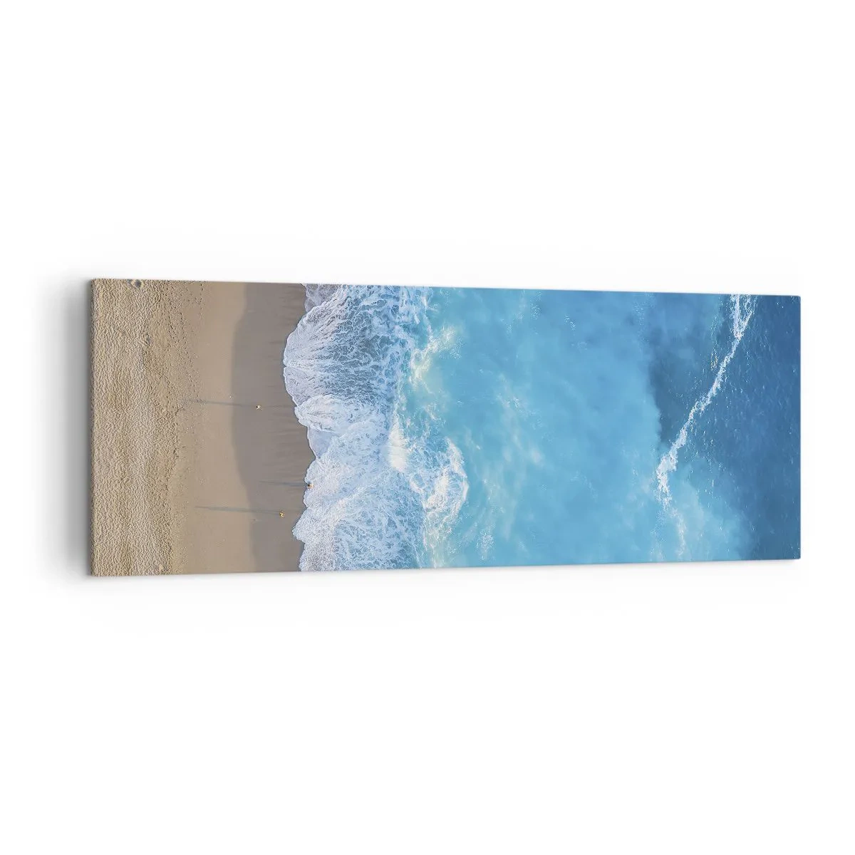 Schilderen op canvas - De kracht van blauw - 140x50 cm