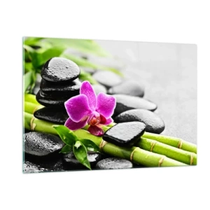 Schilderen op glas - In een vrede evenwicht - 120x80 cm