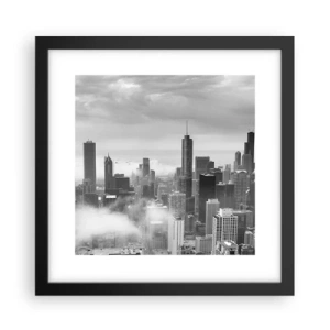 Poster in een zwarte lijst - Amerikaans landschap - 30x30 cm