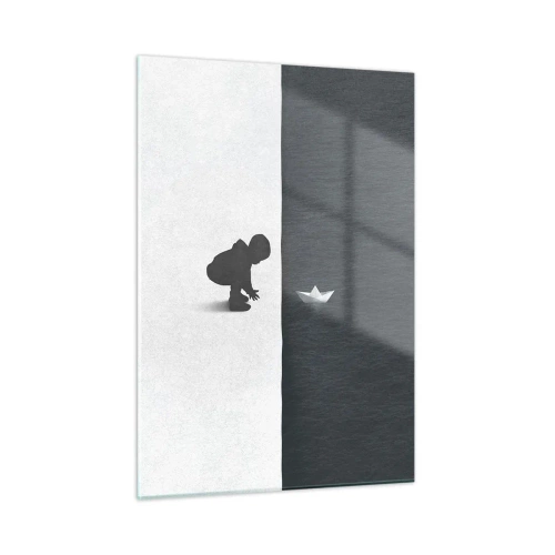 Schilderen op glas - Geweldige expeditie - 50x70 cm