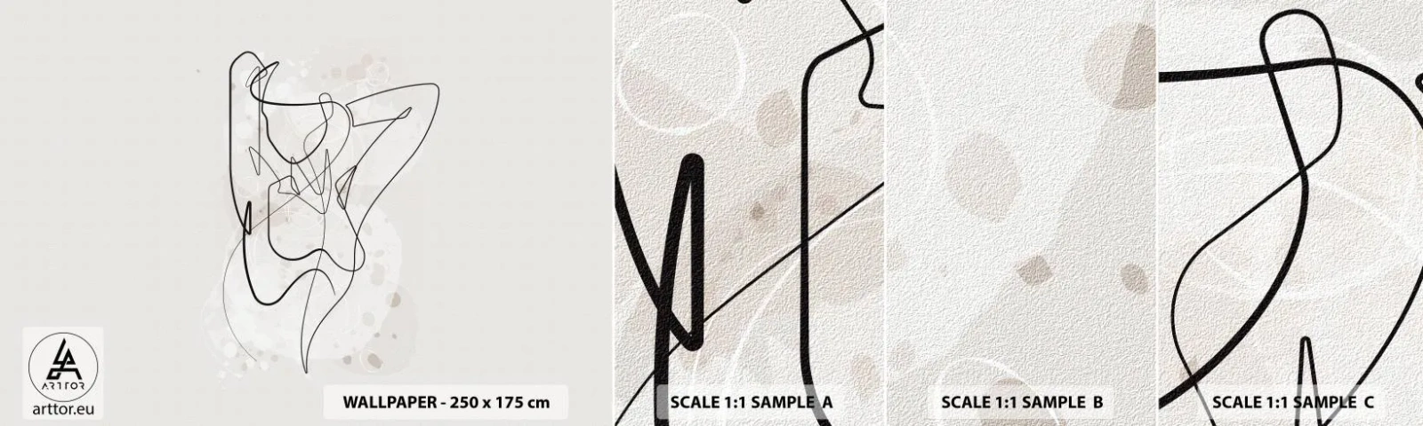 Fotobehang Monster Zelfklevend Deluxe Sticker - De kunst van het verleiden - Vrouw, Grafisch, Deel - 100x30 cm