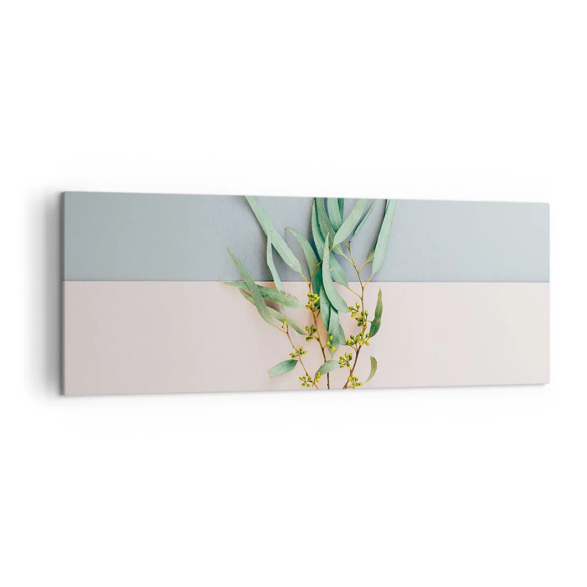 Schilderen op canvas - Subtiliteit in pastelkleuren - 140x50 cm