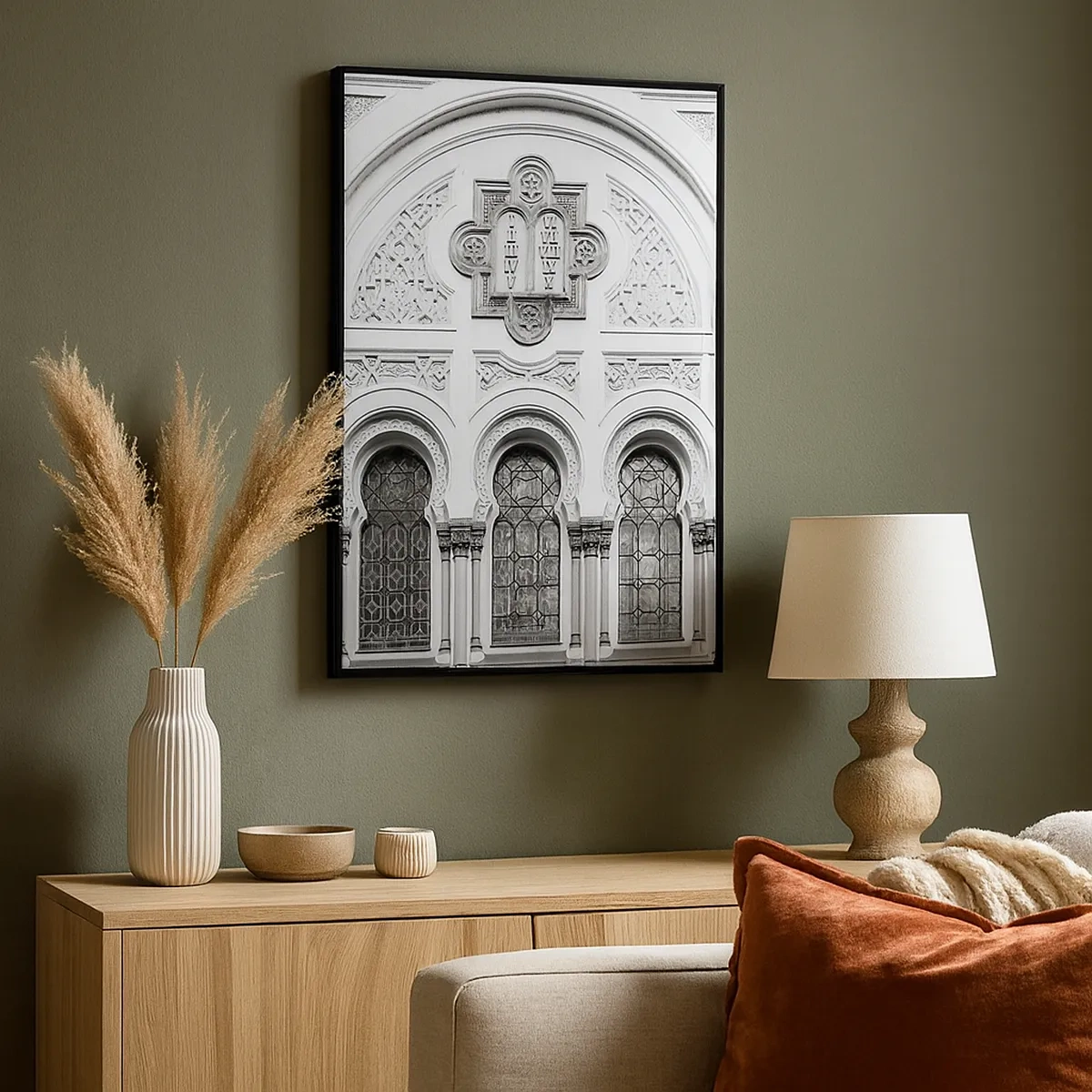 Schilderen op canvas - Op de grens van culturen - 50x70 cm