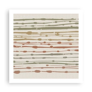 Poster - Muzieknotatie van kleuren - 60x60 cm