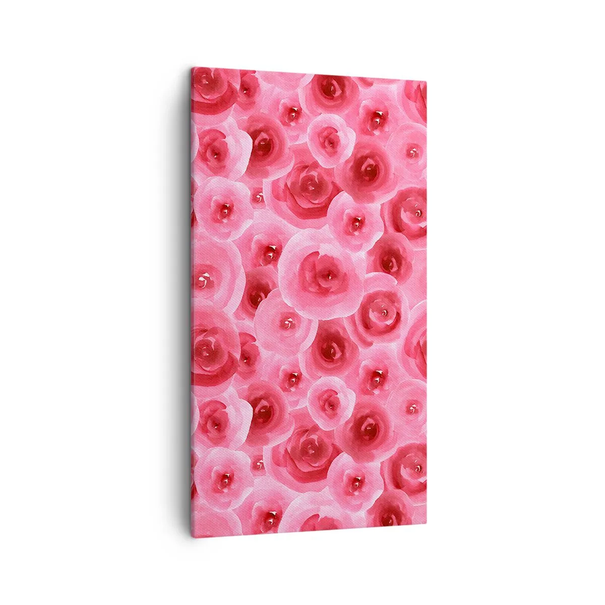 Schilderen op canvas - Rozen onder en boven - 45x80 cm