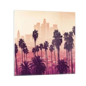 Schilderen op glas - Californisch landschap - 60x60 cm