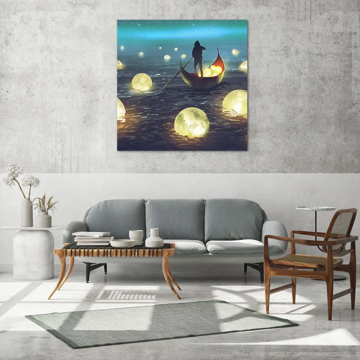 Schilderen op glas - Dingen waar filosofen nooit van hebben gedroomd - 70x70 cm