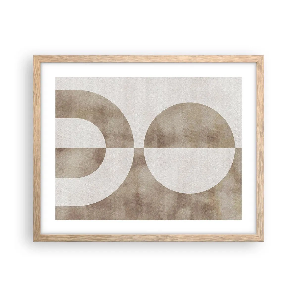 Een poster in een licht eiken lijst - Gelijkenissen en verschillen - 50x40 cm