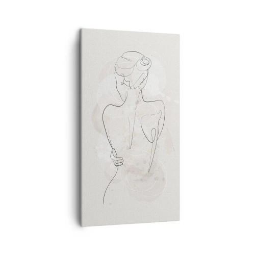 Schilderen op canvas - Als een gevoelig instrument - 45x80 cm