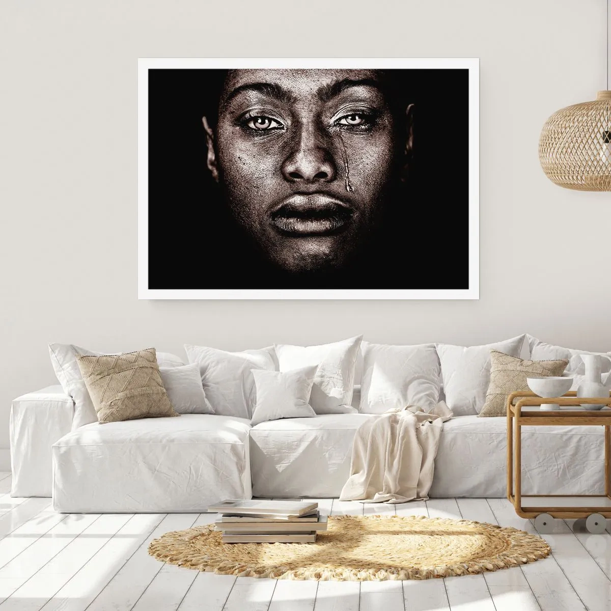 Poster - een traan - 100x70 cm