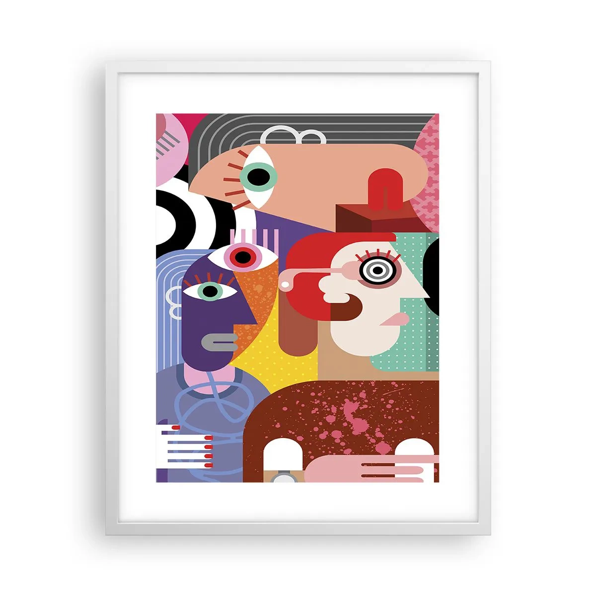 Poster in een witte lijst - Wij zijn van de heer Picasso - 40x50 cm