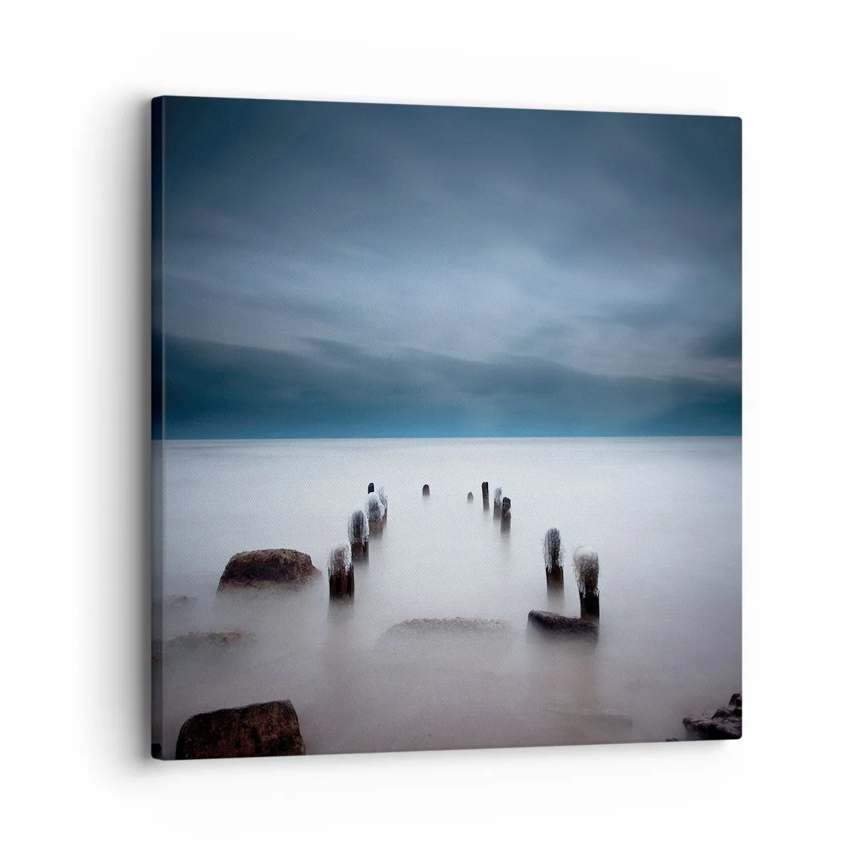 Schilderen op canvas - Peinzend meer - 30x30 cm