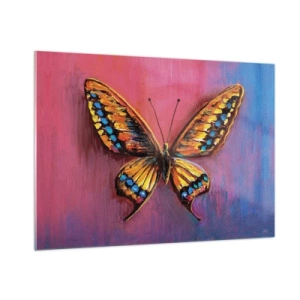 Schilderen op glas - Een juweel van de natuur - 100x70 cm