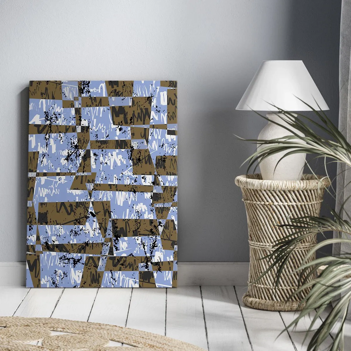 Schilderen op canvas - Een niet-menselijke knipsel - 45x80 cm