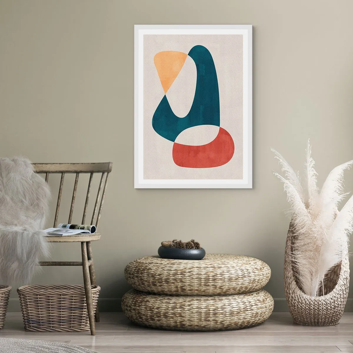 Poster in een witte lijst - Invloeden en metamorfoses - 61x91 cm