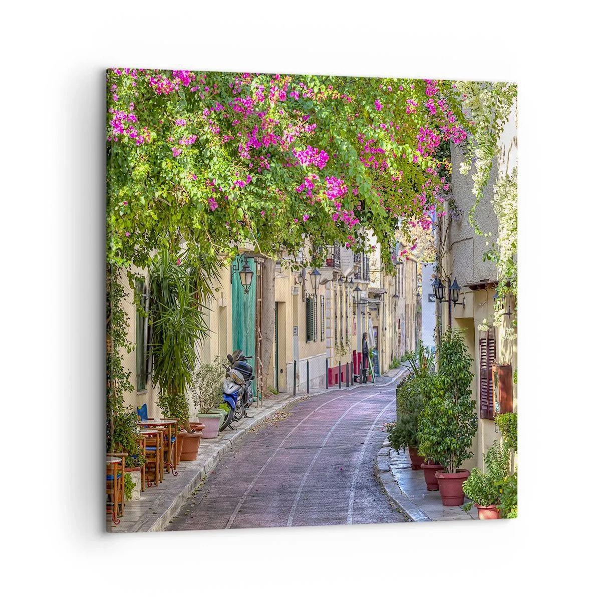 Schilderen op canvas - Bloeiende steeg - 50x50 cm