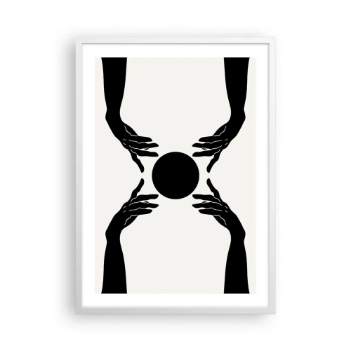 Poster in een witte lijst - Geheim teken - 50x70 cm