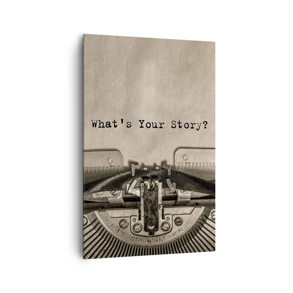 Schilderen op canvas - Vertel het mee - 80x120 cm