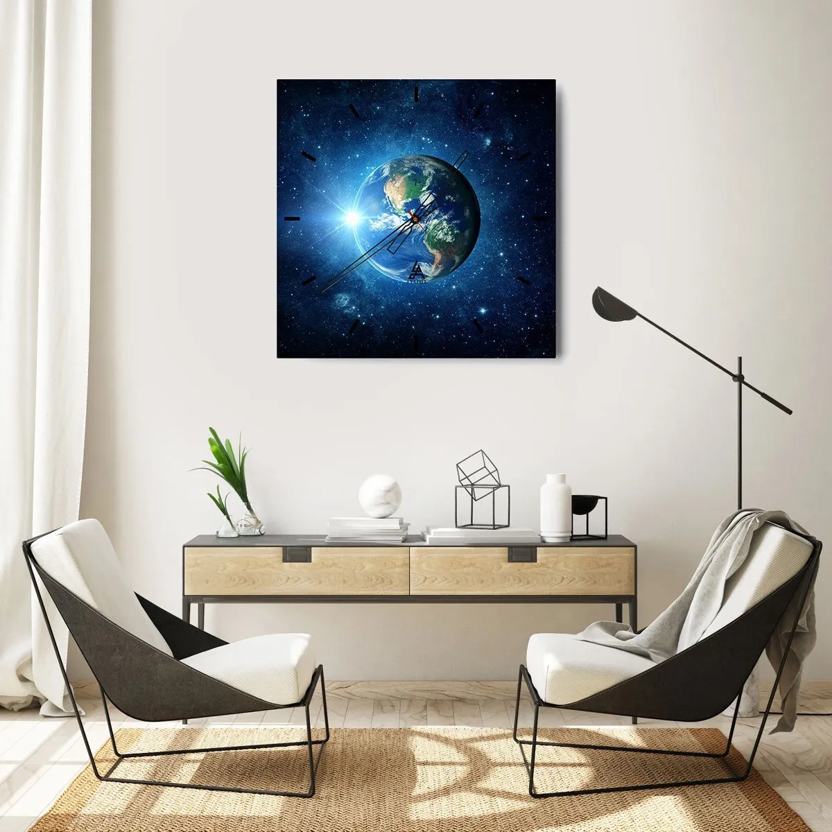 Wandklok - Klok - We zijn in de hemel - 30x30 cm