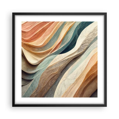 Poster in een zwarte lijst - Het moment vóór de verandering - 50x50 cm