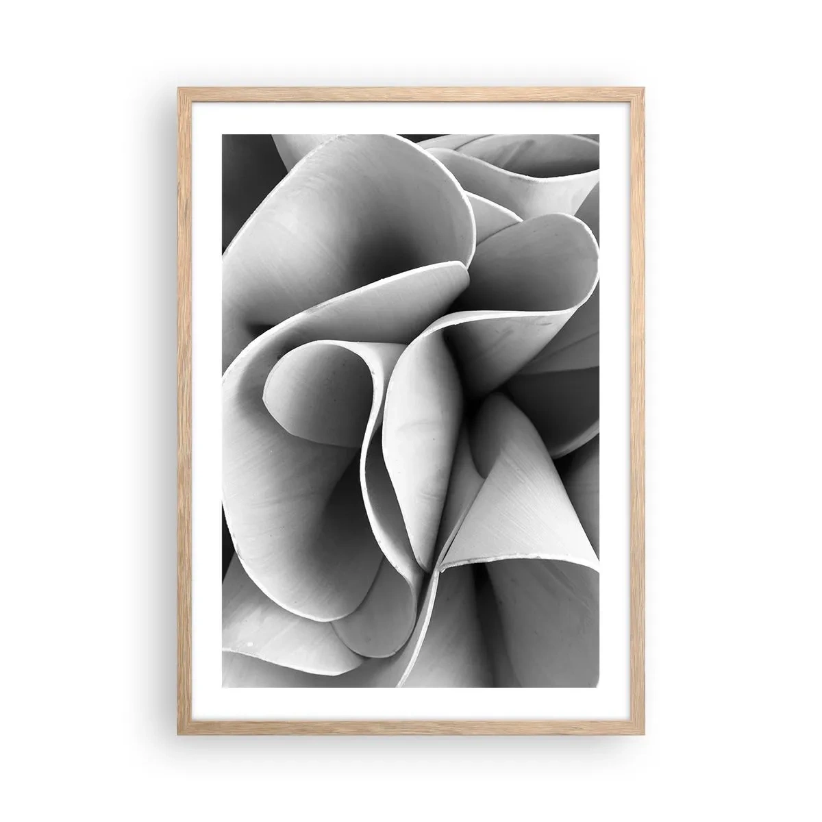 Een poster in een licht eiken lijst - Het gebeurt in de ruimte - 50x70 cm