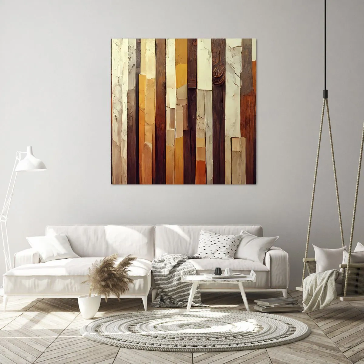 Schilderen op canvas - Anthem van de bosbomen - 30x30 cm