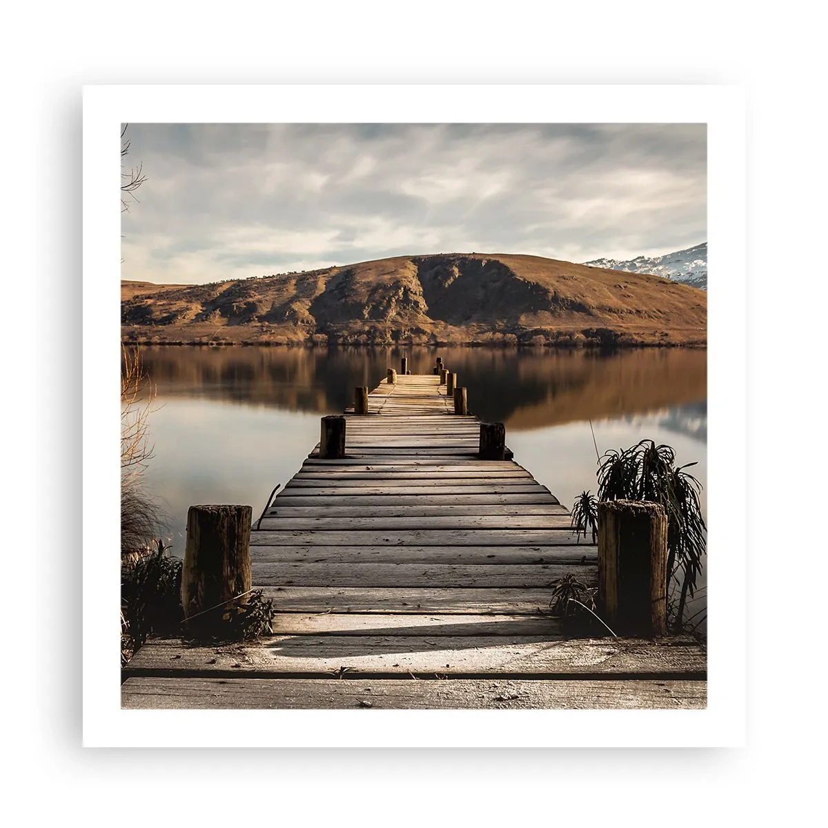 Poster - Landschap in stilte - 60x60 cm