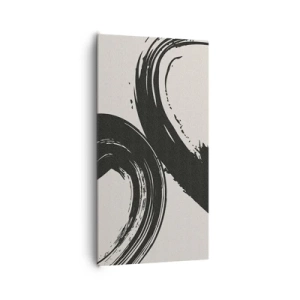 Schilderen op canvas - Vegend en cirkevormig - 65x120 cm