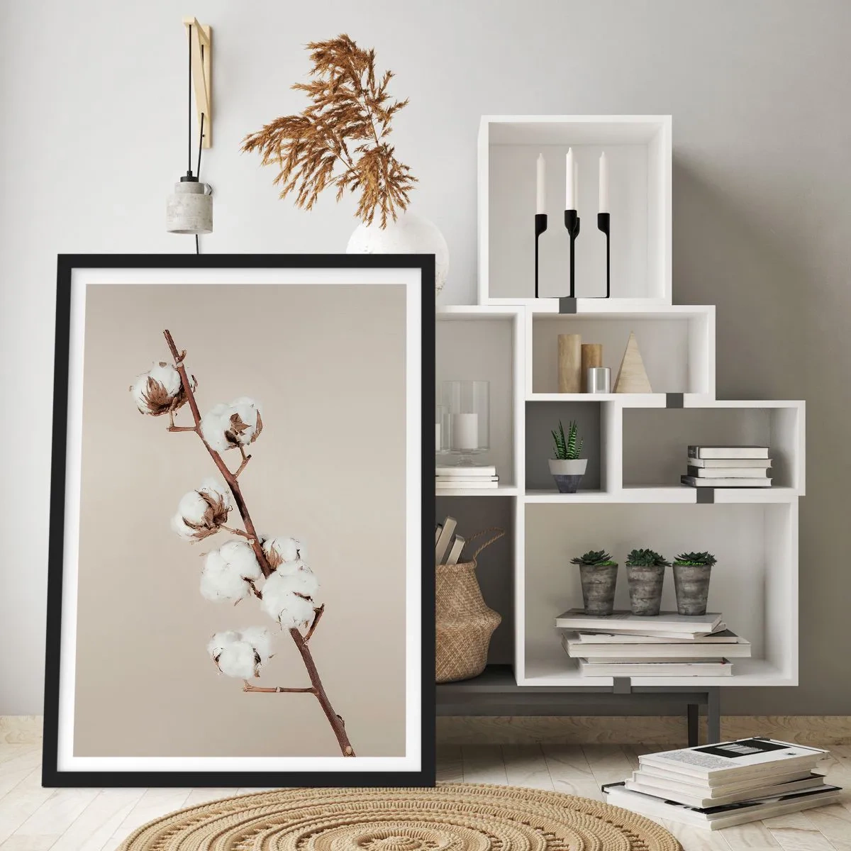 Poster in een zwarte lijst - Aan de bron van zachtheid - 30x40 cm