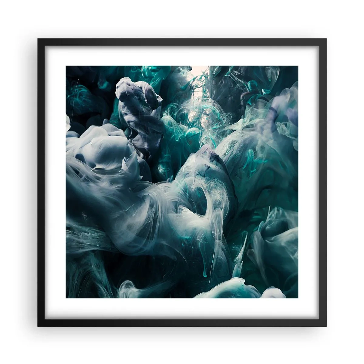 Poster in een zwarte lijst - De nobele kilheid van steen - 50x50 cm