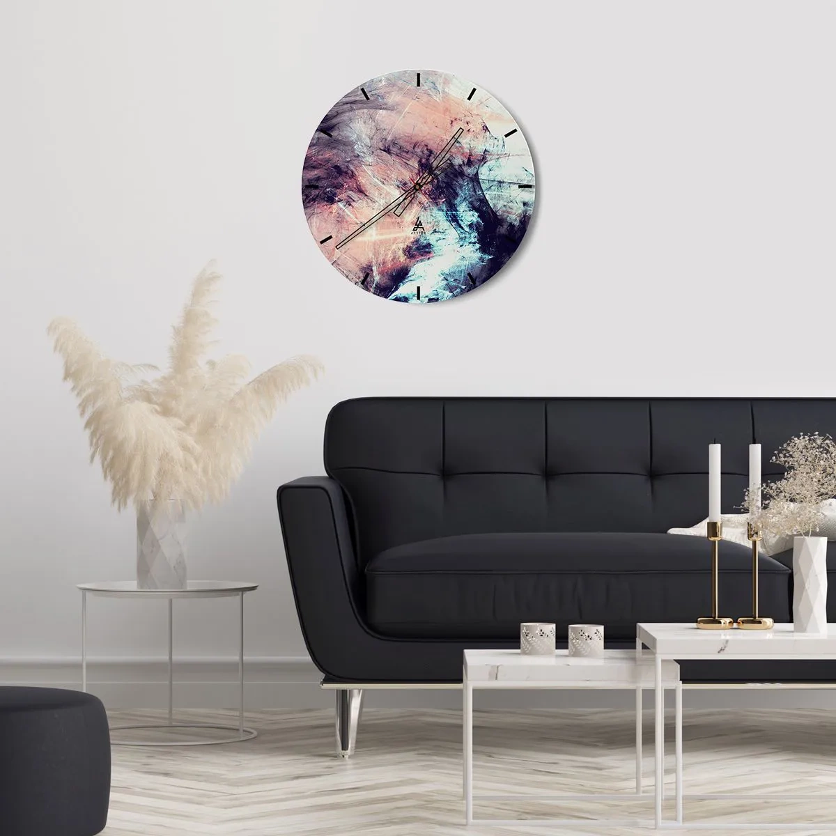 Wandklok - Klok - Voel de wind - 40x40 cm