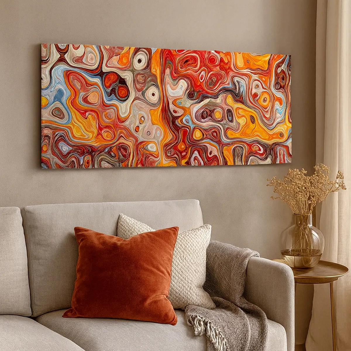 Schilderen op canvas - Als de noten gesmolten zijn in honing - 30x30 cm