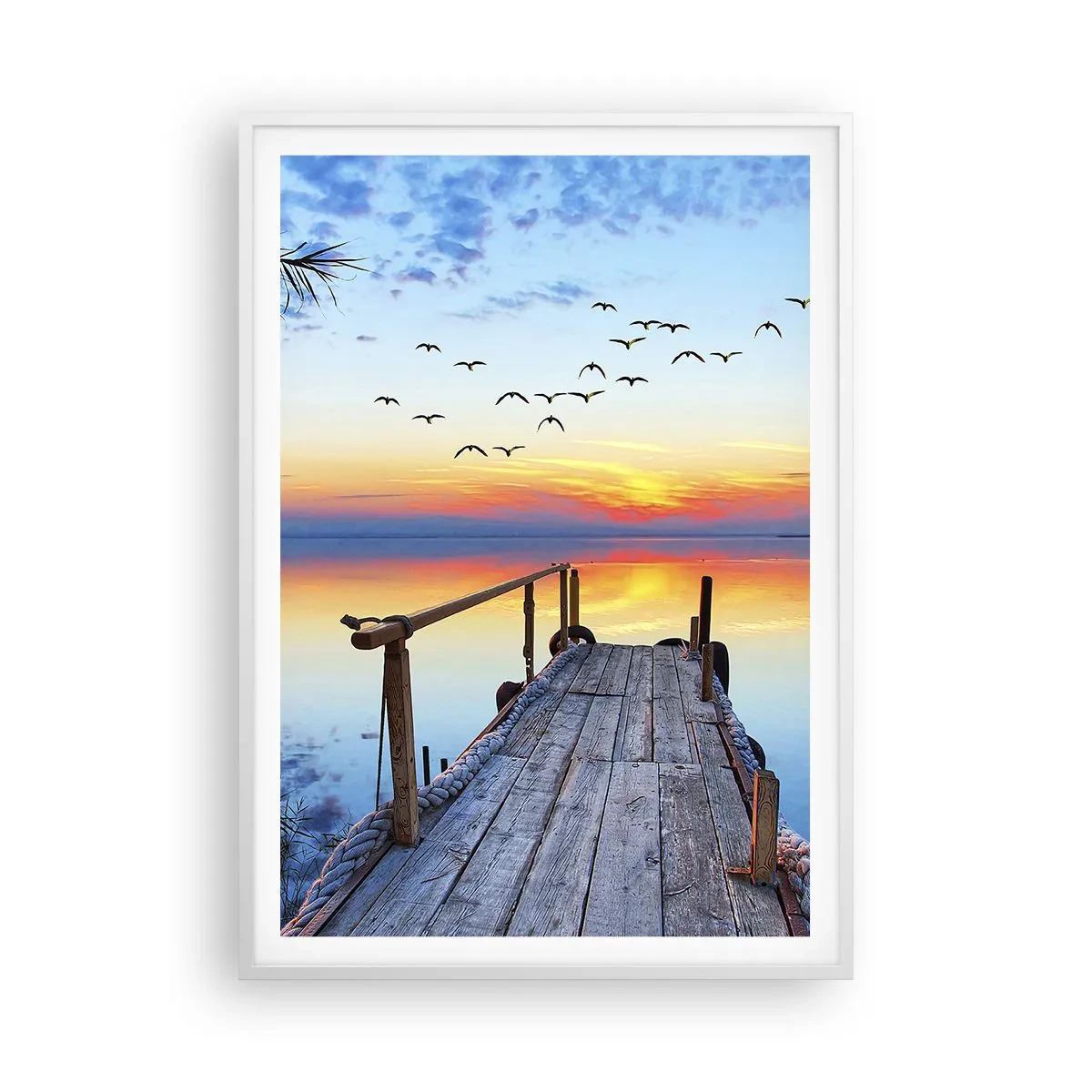 Poster in een witte lijst - Het is tijd om terug te gaan... - 70x100 cm