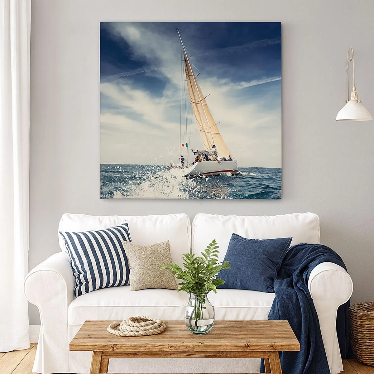 Schilderen op canvas - Ze halen ons niet in! - 30x30 cm