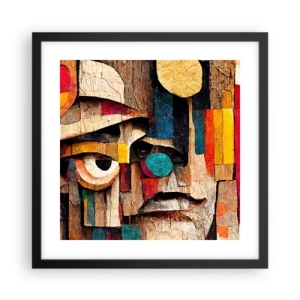 Poster in een zwarte lijst - Ik zie je… - 40x40 cm