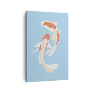 Schilderen op canvas - Spontaan synchroonzwemmen - 80x120 cm