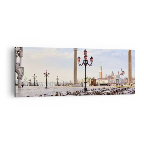 Schilderen op canvas - We nodigen je uit, alles staat klaar - 140x50 cm