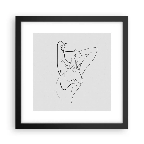 Poster in een zwarte lijst - Zoals je echt bent… - 30x30 cm