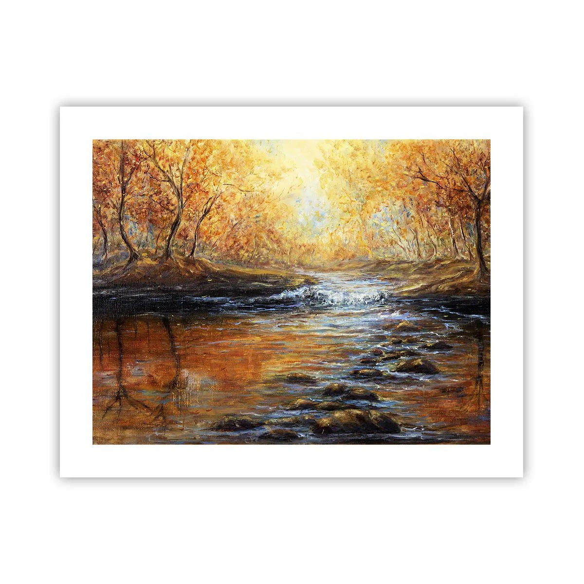 Poster - De gouden stroom - 50x40 cm