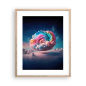 Een poster in een licht eiken lijst - De droom van een pretpark - 40x50 cm