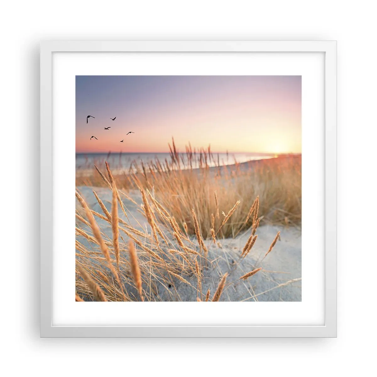 Poster in een witte lijst - Het Baltische slaapliedje - 40x40 cm