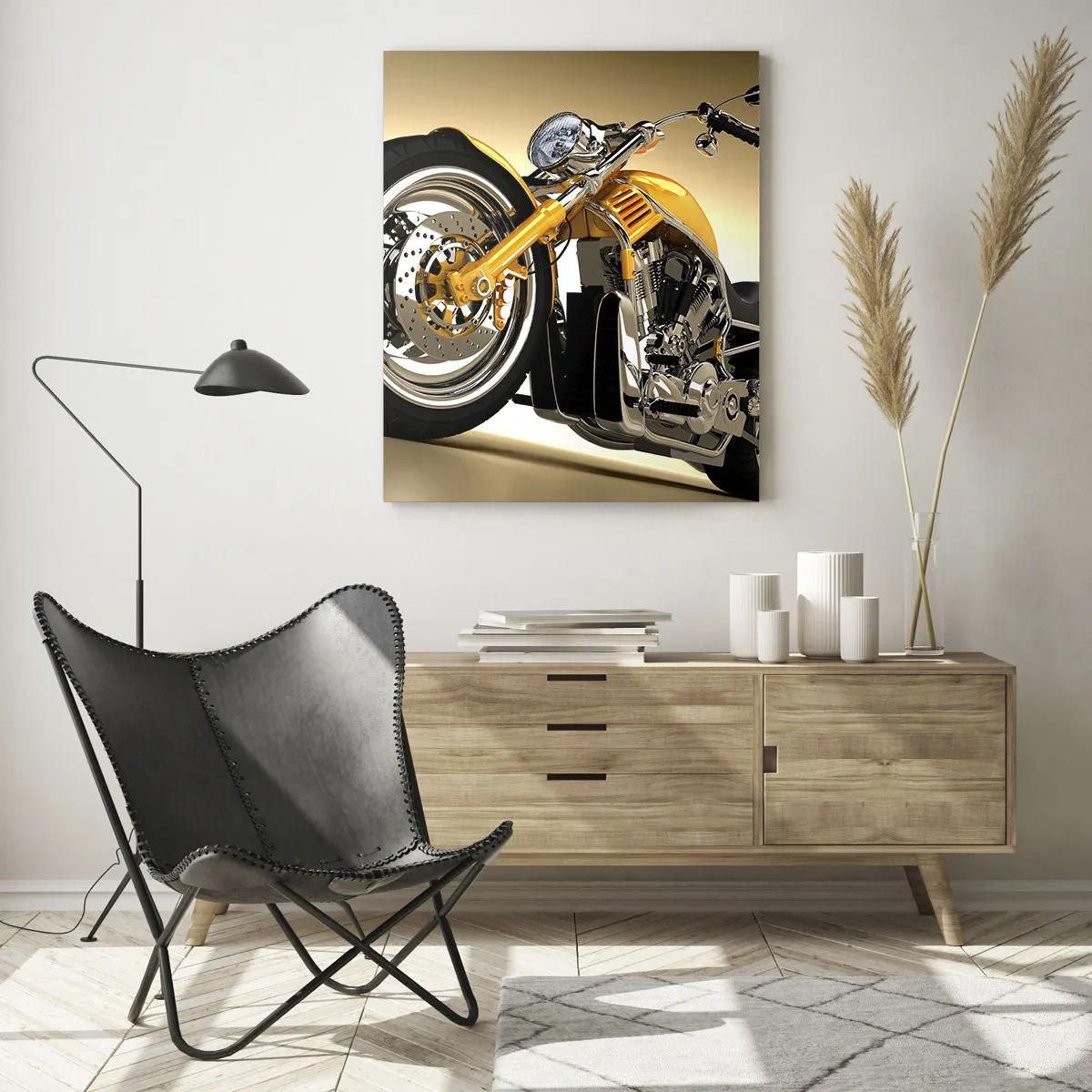 Schilderen op glas - Een droom van kracht en snelheid - 50x70 cm