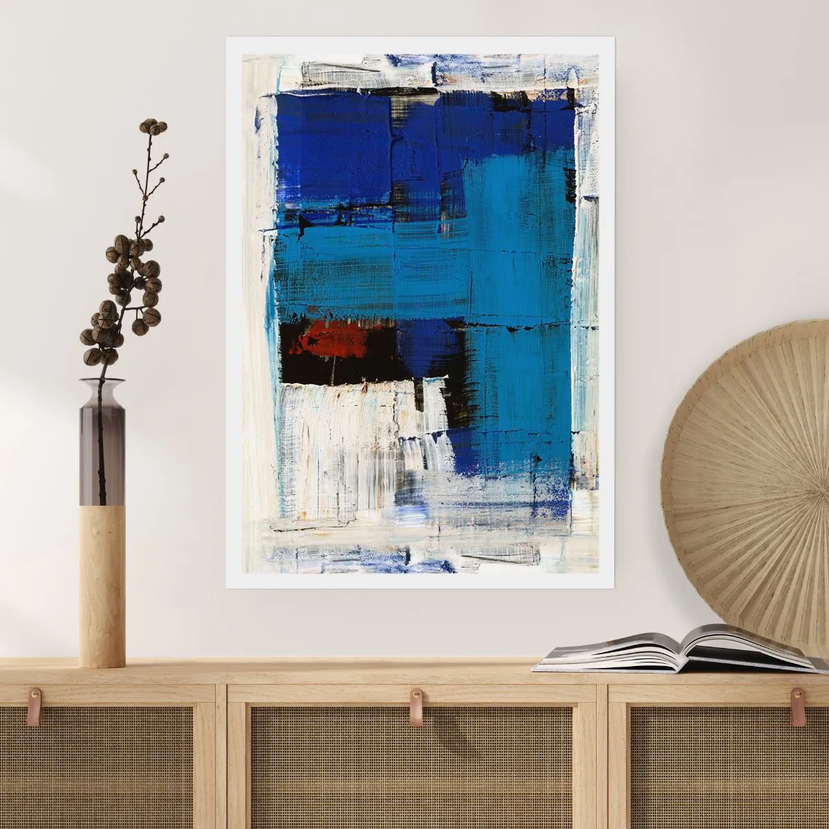 Poster - Het geheim van blauw - 30x40 cm