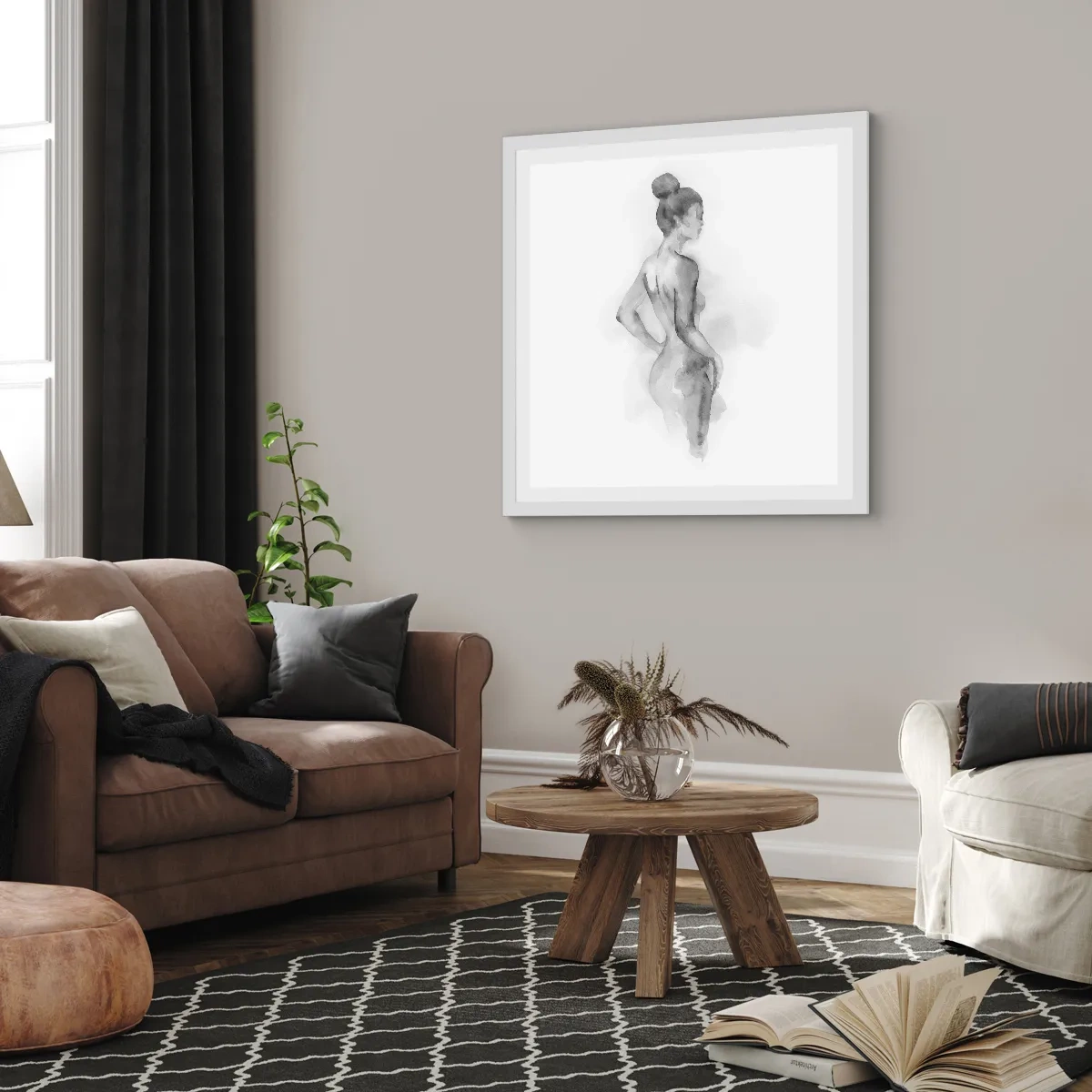 Poster in een witte lijst - Prachtig als schilderij - 30x30 cm