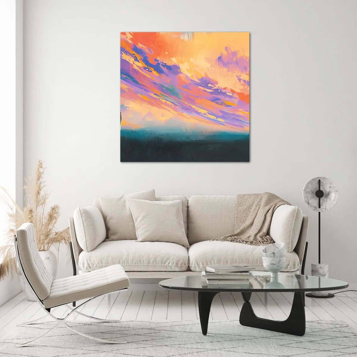 Schilderen op glas - Aantrekkingskracht - 70x70 cm